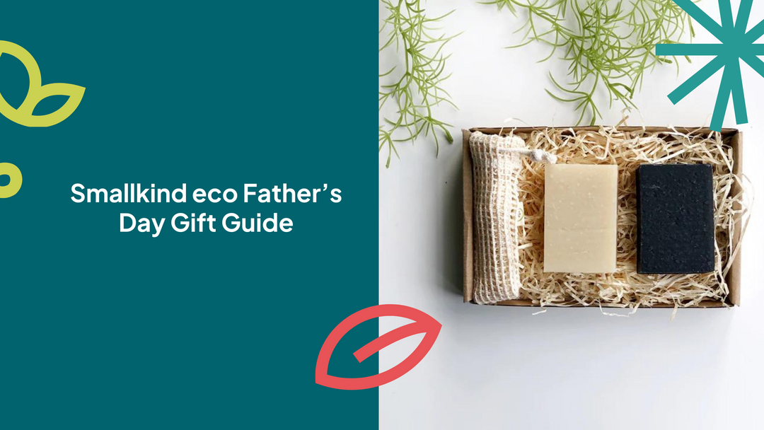 fathers day eco gift guide - man holding an ocean bottle reusable water bottle. 