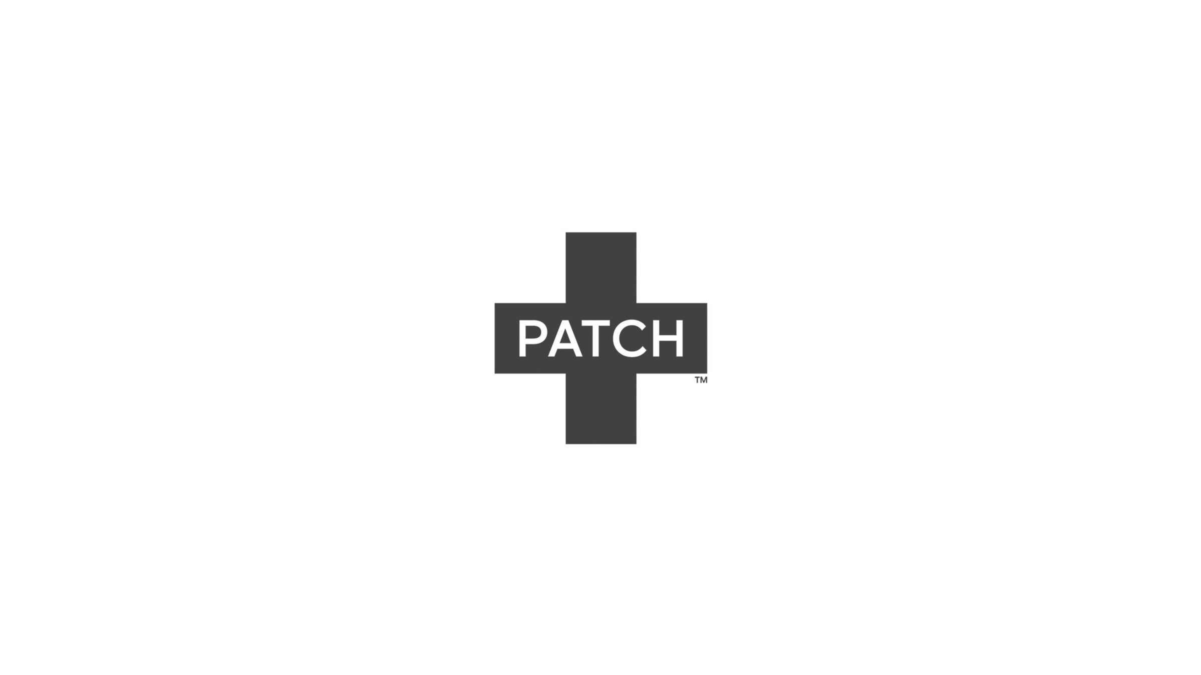 the word patch inside a black first aid cross