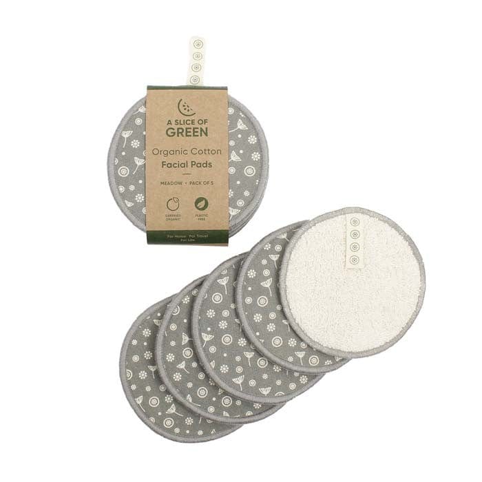 A Slice Of Green Health & Beauty > Facial Skincare > Reusable Face Wipes Organic Cotton Reusable Facial Pads - Meadow