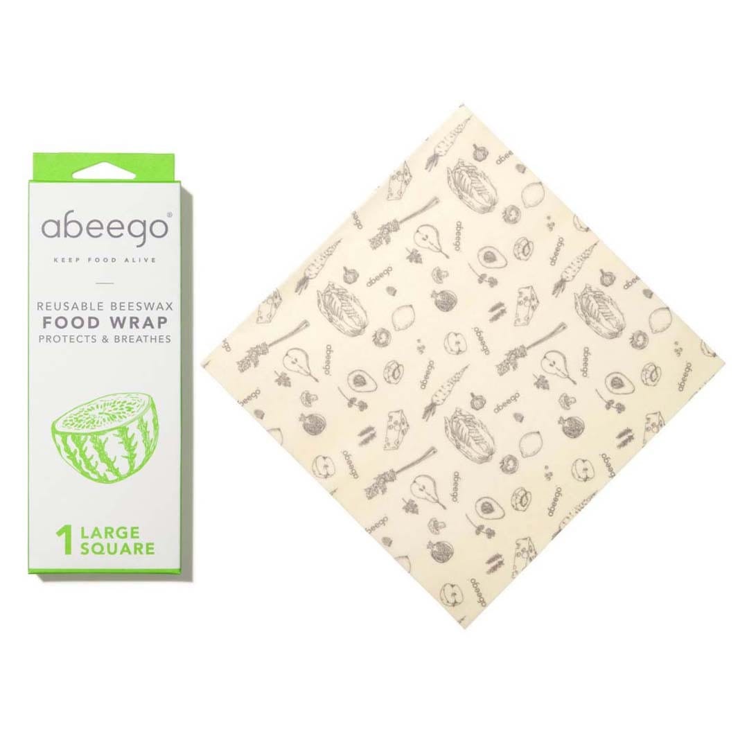Abeego Reusable Wax Wraps Beeswax Food Wraps - Single Pack