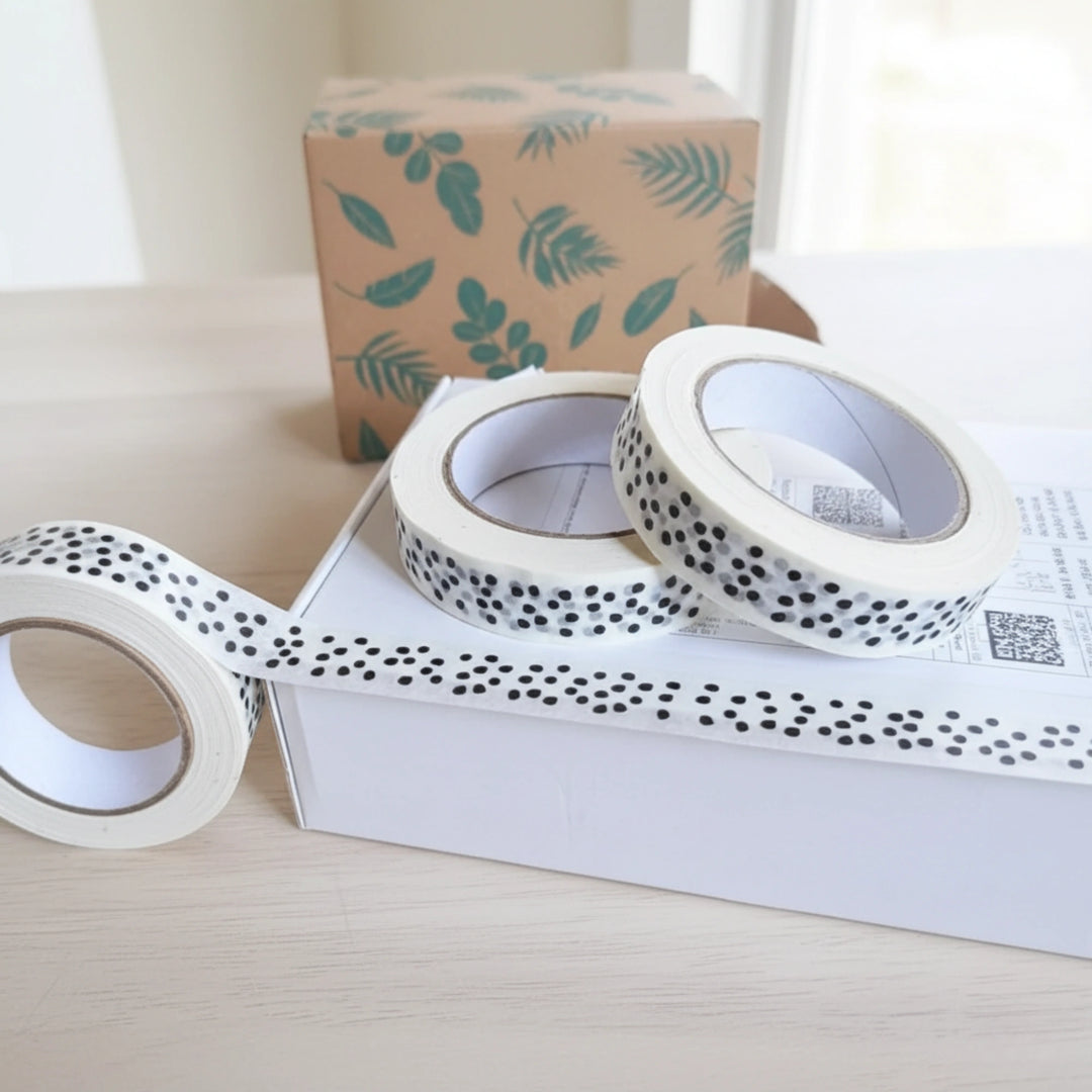 Monochrome Polka Dot Paper Tape