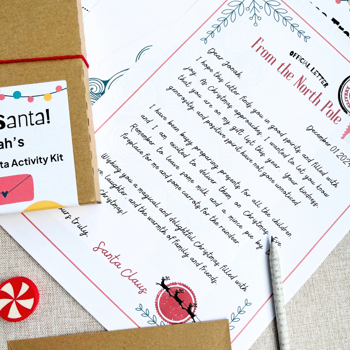 Letter from Santa which is part of the Dear Santa Christmas activity kit