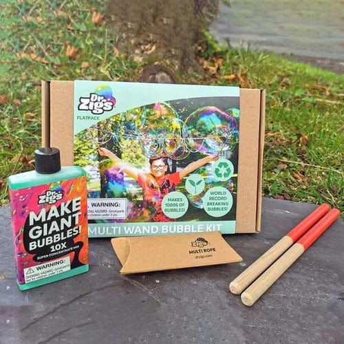 Dr Zigs Toys > Sensory Toys > Bubble Making Kit Dr Zigs Multi Wand Bubble Kit