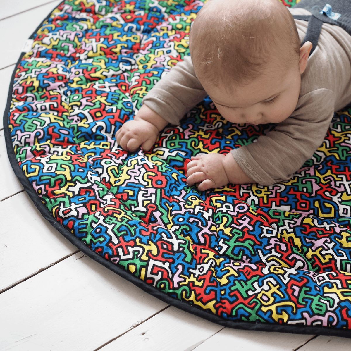 Etta Loves Baby & Toddler > Blankets & Play Mats > Play Mat Reversible Sensory Play Mat - Etta Loves x Keith Haring