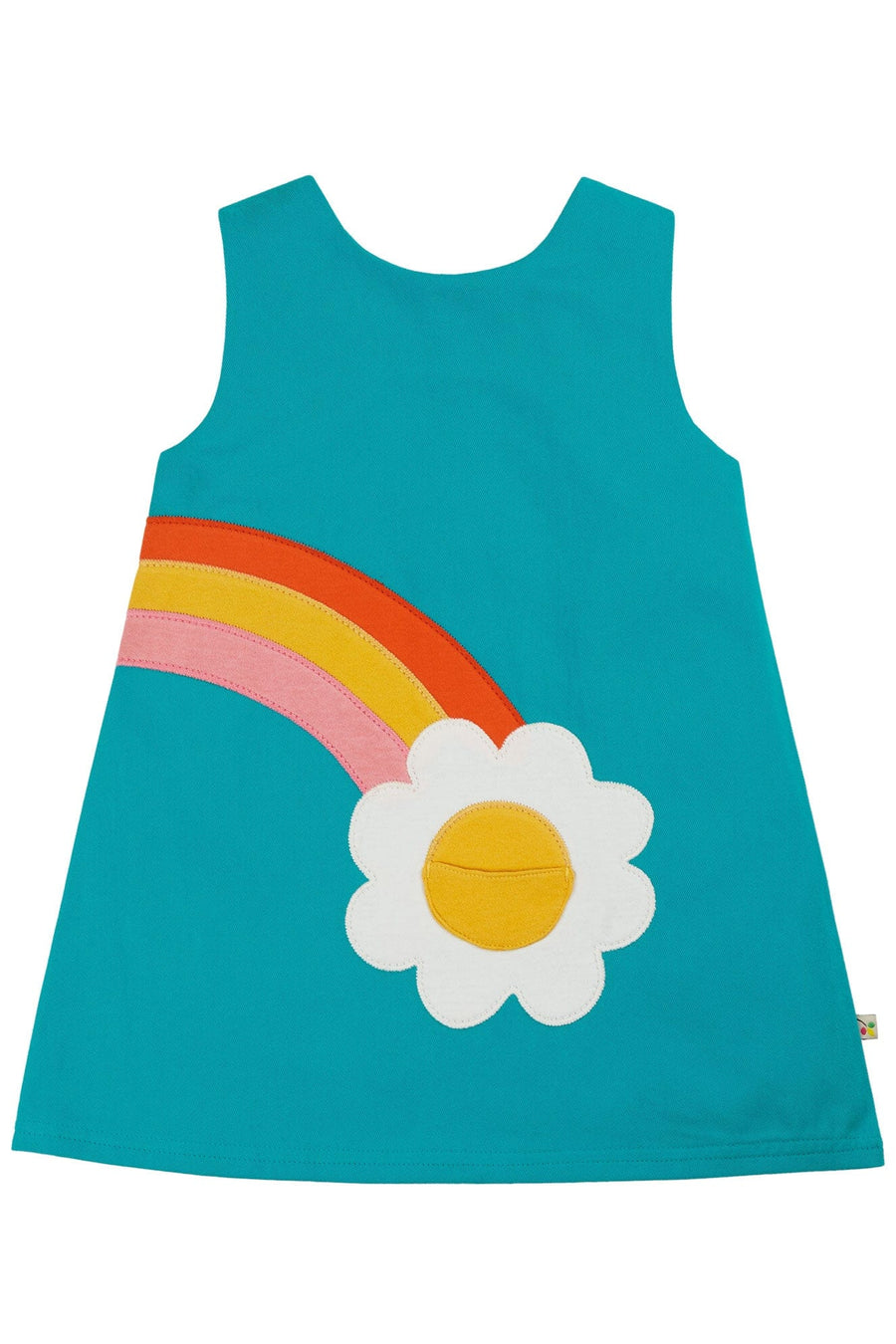 Frugi Clothing & Apparel > Children's Clothing > Dress 12-18 Months Frugi Penny Shift Dress - Camper Blue Daisy