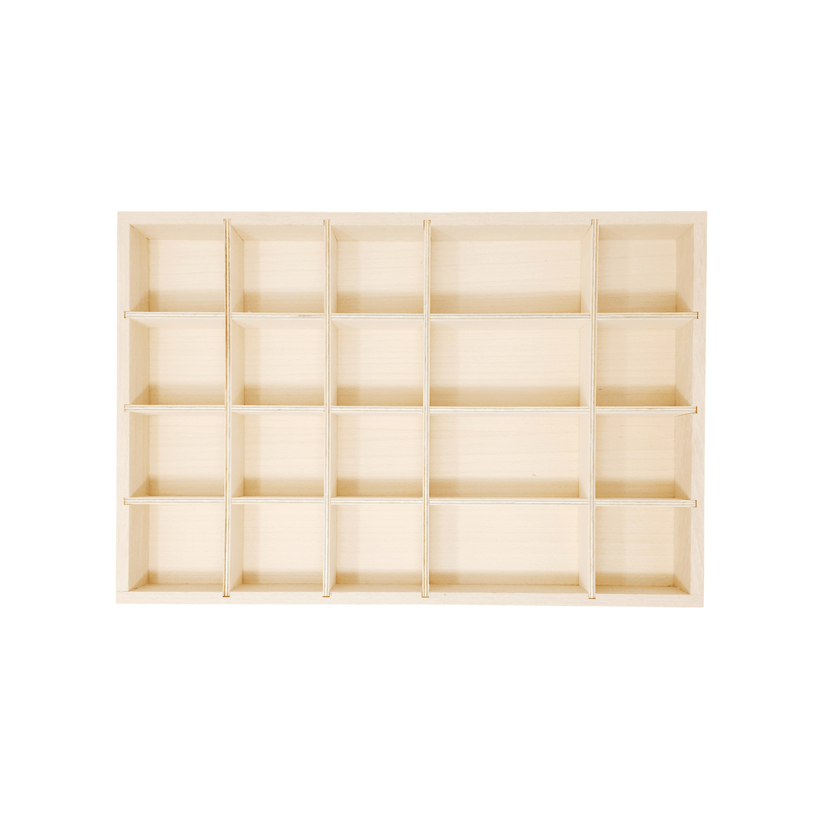 wooden tinker tray with compartments