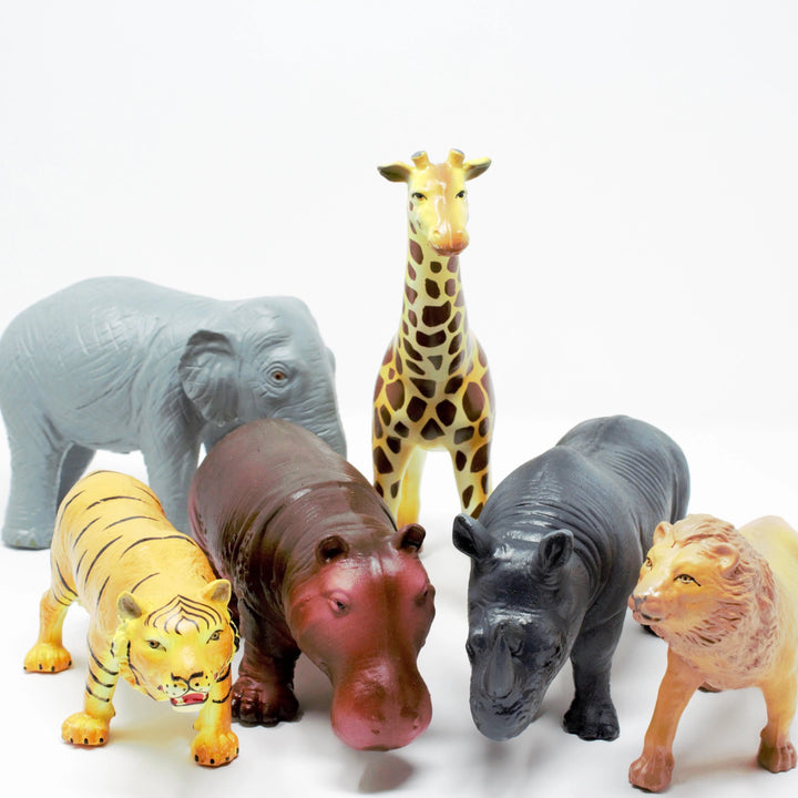 Green Rubber Toys Toys > Play Figures > Rubber Animal Figure Green Rubber Toys Jungle Set