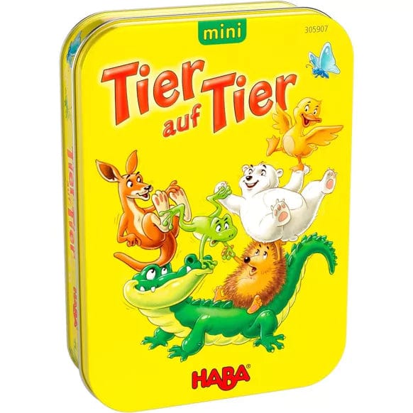 Haba Board Game Haba Animal Upon Animal Game in a Tin