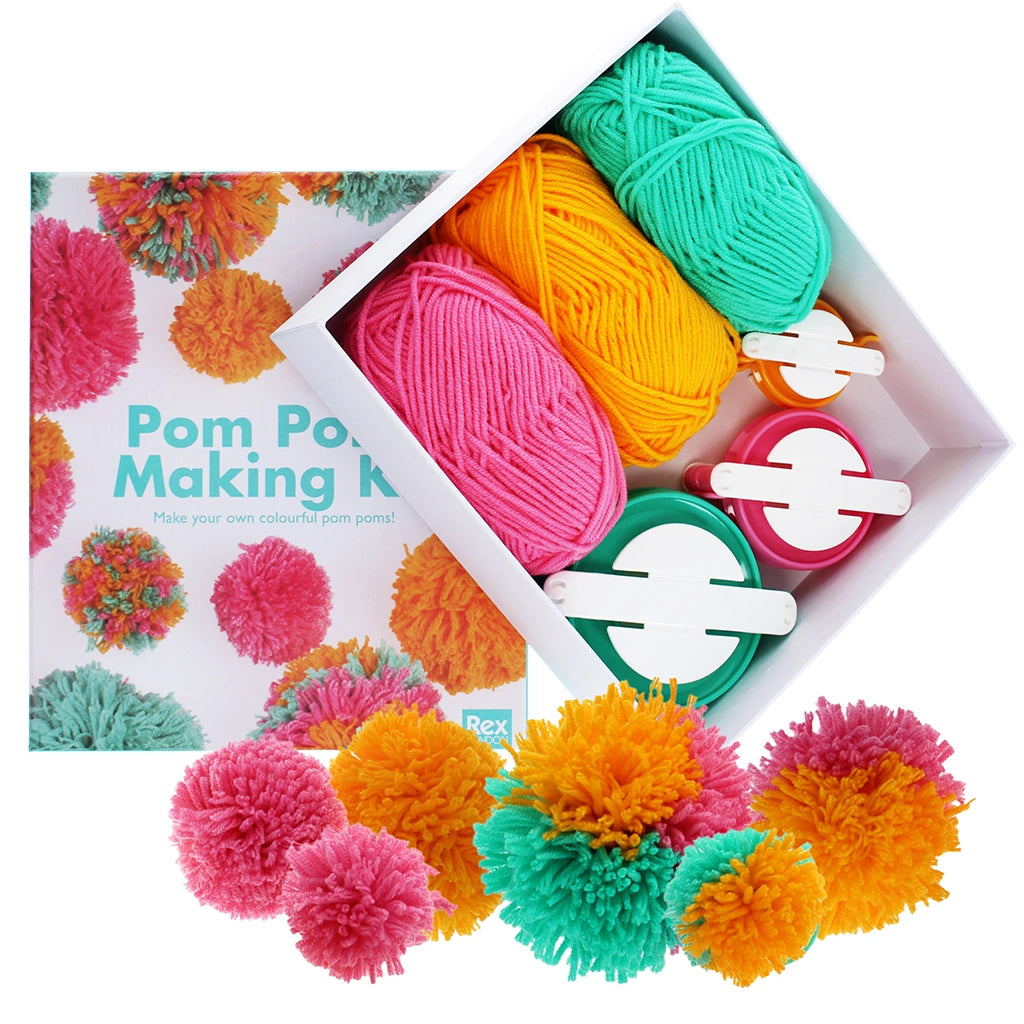 pom pom making craft kit for children age 6+
