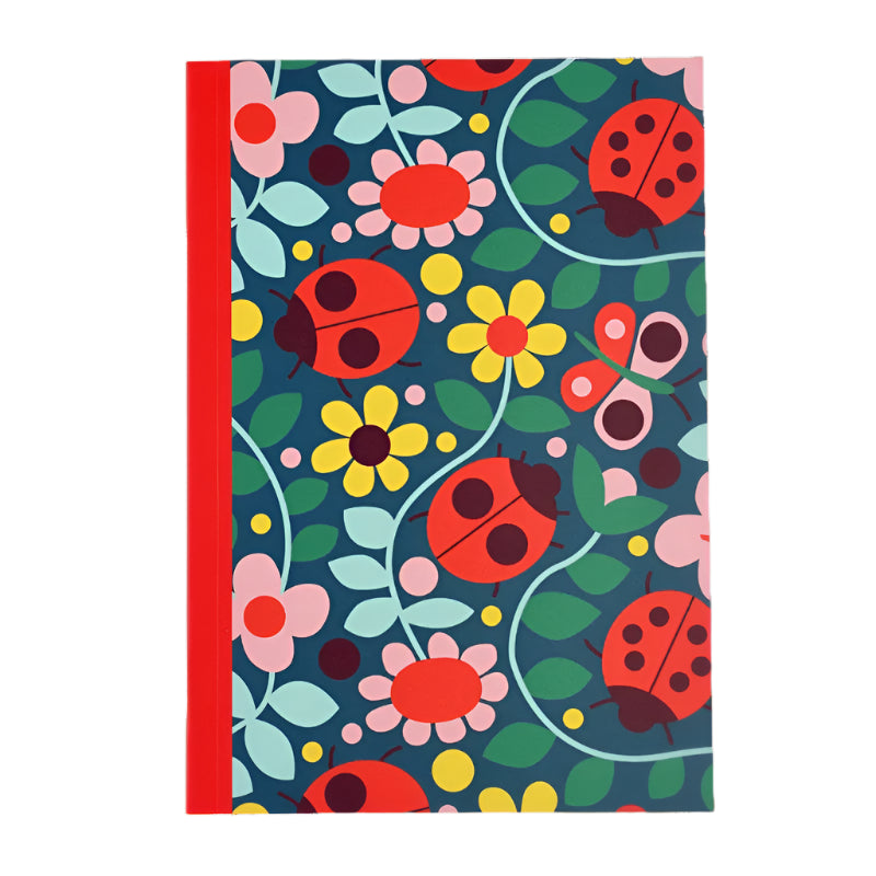 ladybird print notebook for nature lovers. Suitable for kids and adults. 