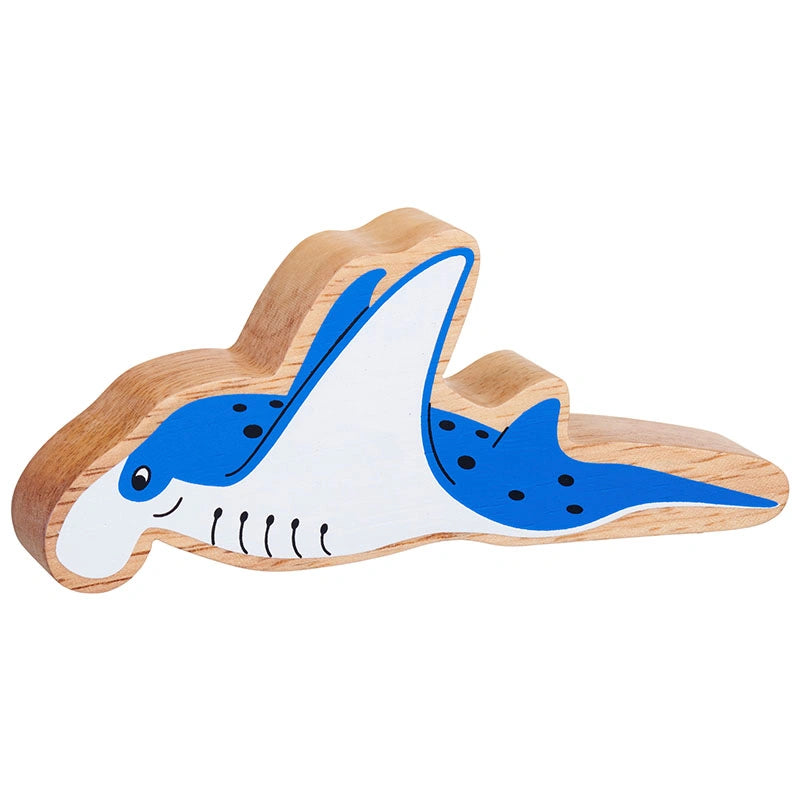 Lanka Kade Wooden Blue Manta ray – a beautiful and eco-friendly addition to any nature lovers toy collection!
