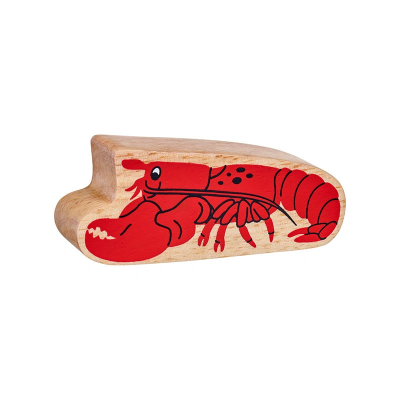  Lanka Kade Wooden Lobster – a colourful, chunky, and eco-friendly play figure for kids age 10 months and over. 