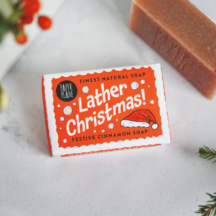 Bar of soap with a festive &