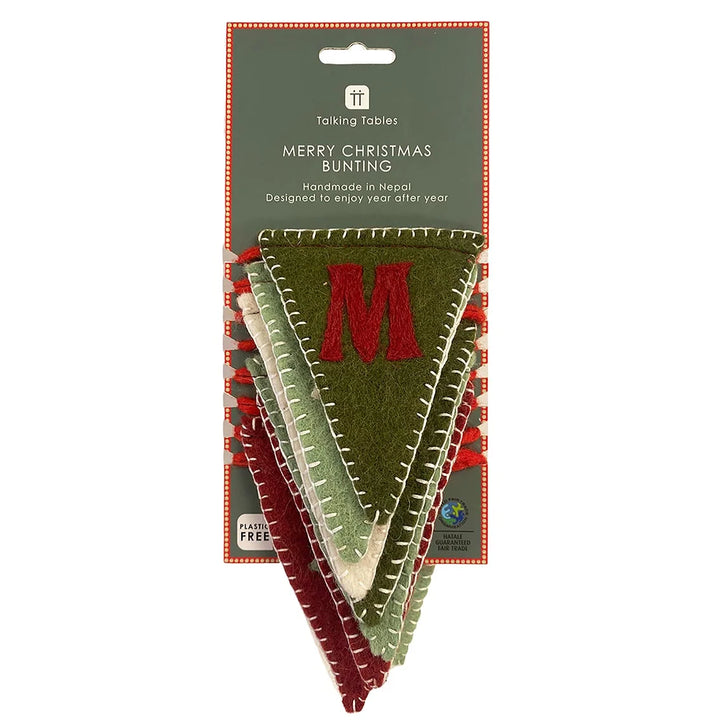 Merry Christmas bunting with &