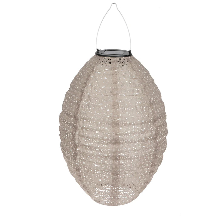 Decorative lantern with a textured surface on a white background
