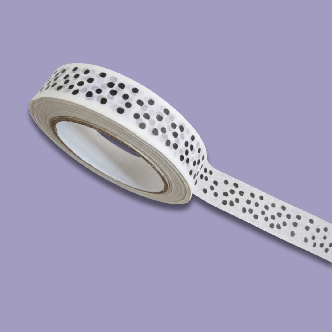 Monochrome Polka Dot Paper Tape