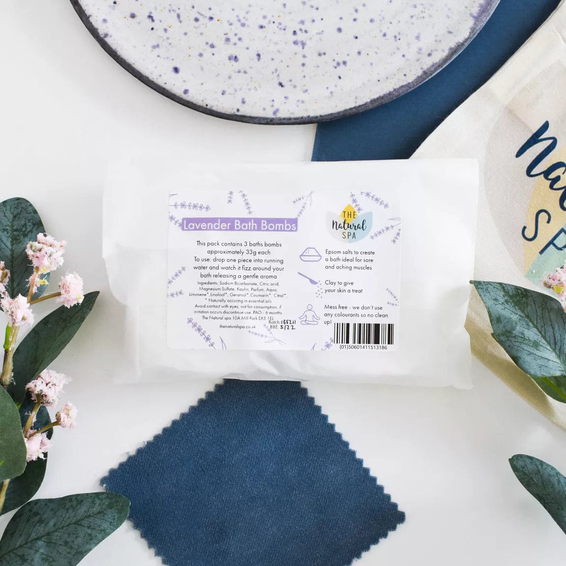 Natural Spa Bath Bomb Natural Spa Lavender Bath Bomb 3 Pack