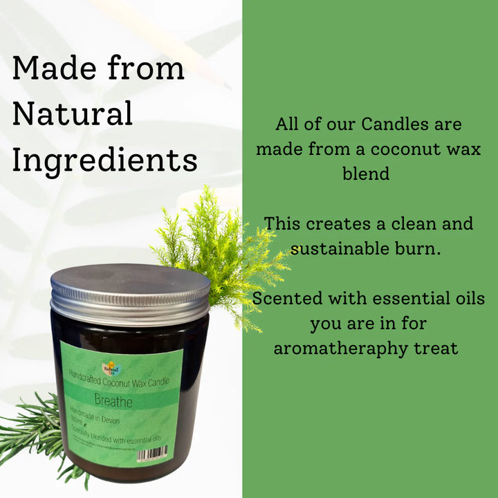 natural spa breathe candle ingredients