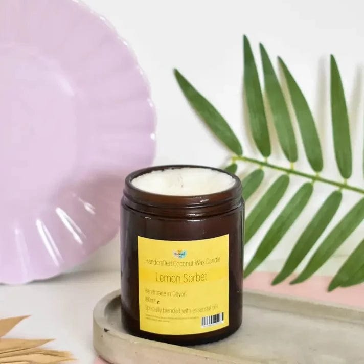 Natural Spa Homeware > Home Fragrance > Candle 60ml Natural Spa Hand Poured Coconut Wax Candle - Lemon Sorbet