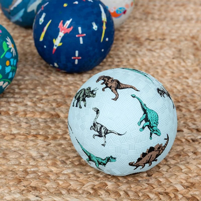 Rex London Prehistoric Land rubber Play Ball for toddlers with dinosaur design