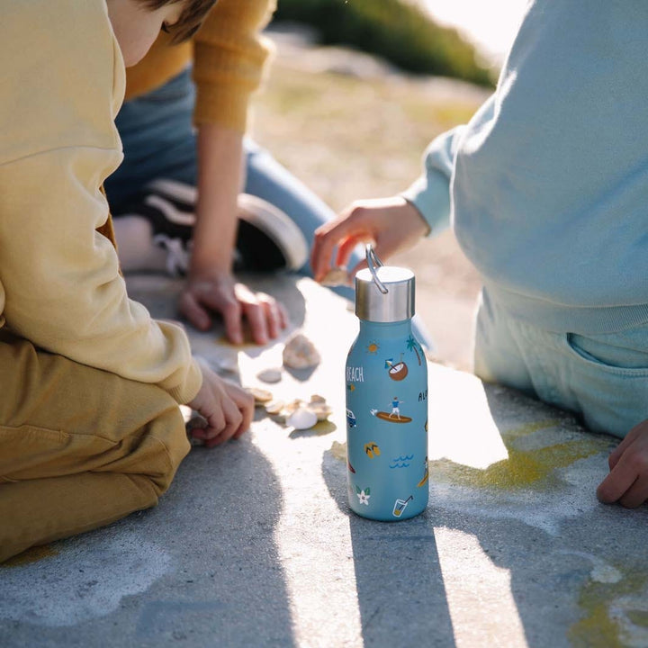 Quetch Homeware > Food & Drink Containers > Children's Water Bottle Insulated Stainless Steel Kids Bottle - Honolulu Blue