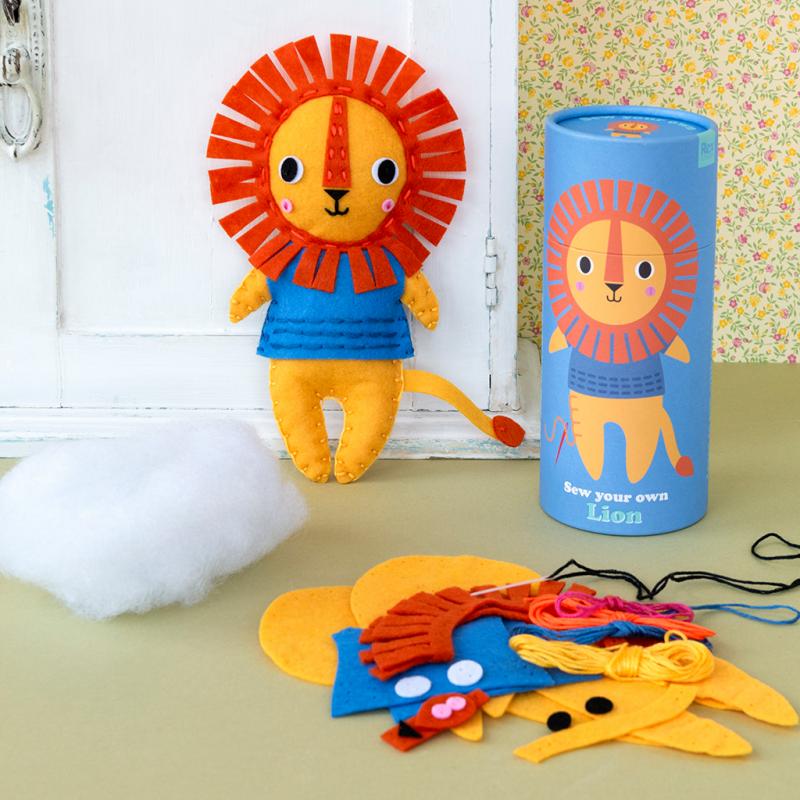 Rex London Children's Craft Kit Sew Your Own Lion Children's Craft Kit
