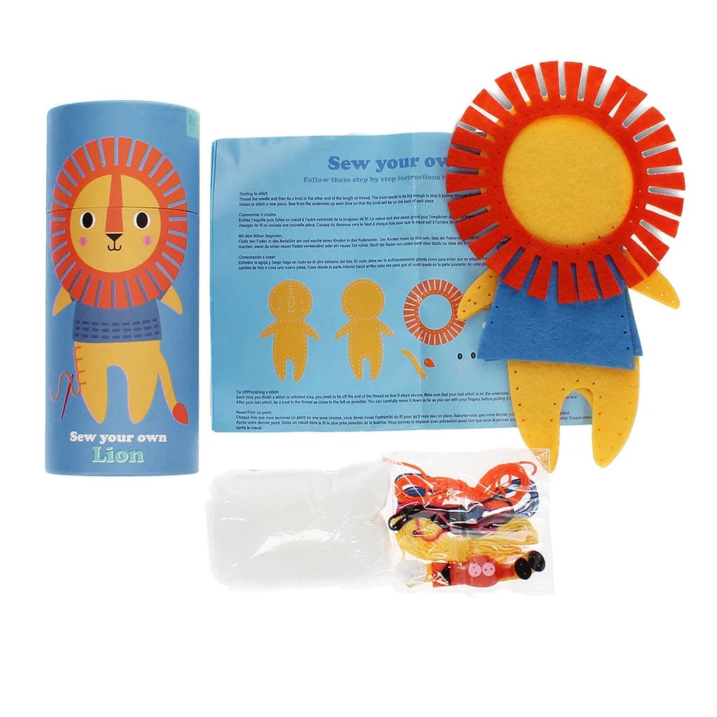 Rex London Children's Craft Kit Sew Your Own Lion Children's Craft Kit