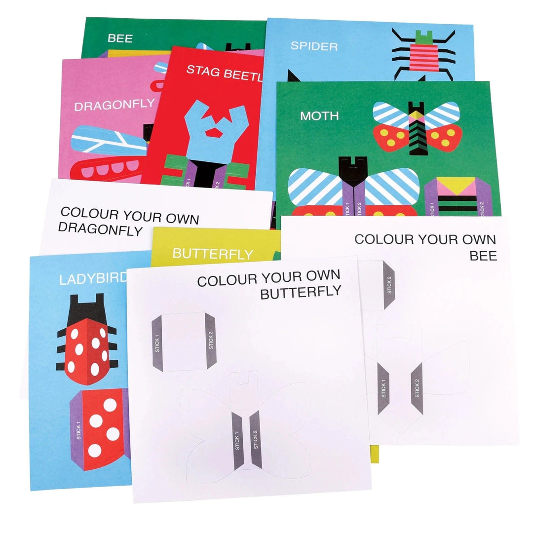Rex London Origami Kit Make Your Own Cardboard Bugs Kit
