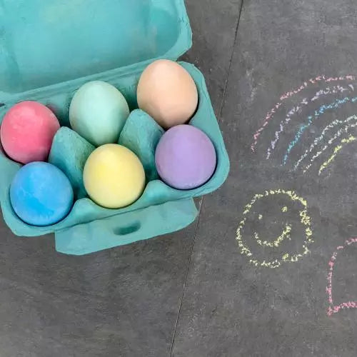 Chalk Eggs in a Box