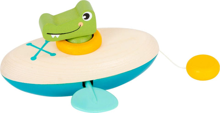 Small Foot Baby & Toddler > Toys > Bath Toy Wind Up Crocodile Canoe Bath Toy