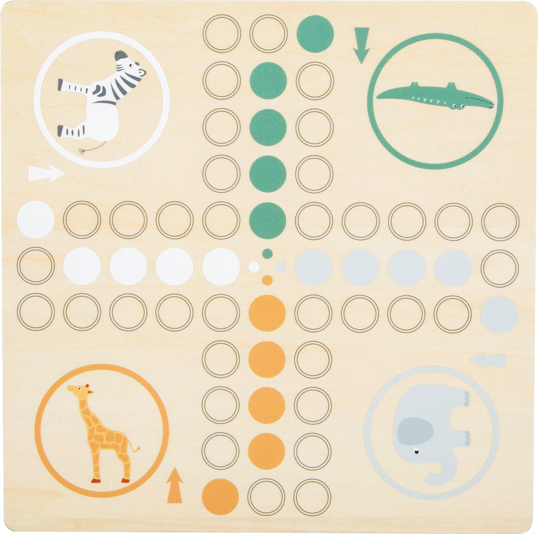 Small Foot Toys > Games > Board Games Small Foot Safari Ludo for 6 Players