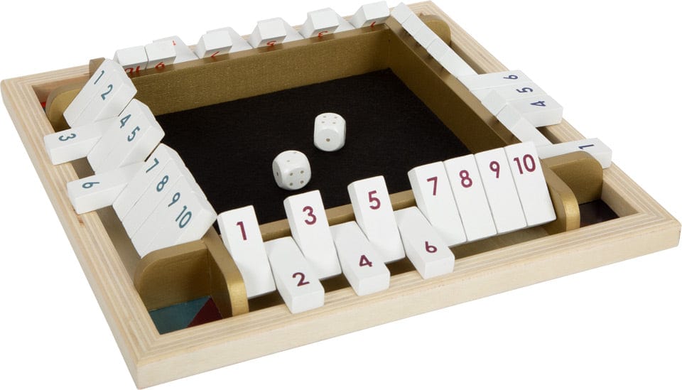 Small Foot Toys > Games > Dice Game Small Foot Shut The Box Dice Game - Gold Edition