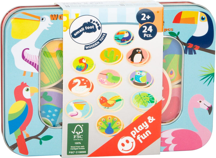 Small Foot Toys > Games > Memory Games Small Foot 'Birds of The World' Wooden Memo Game