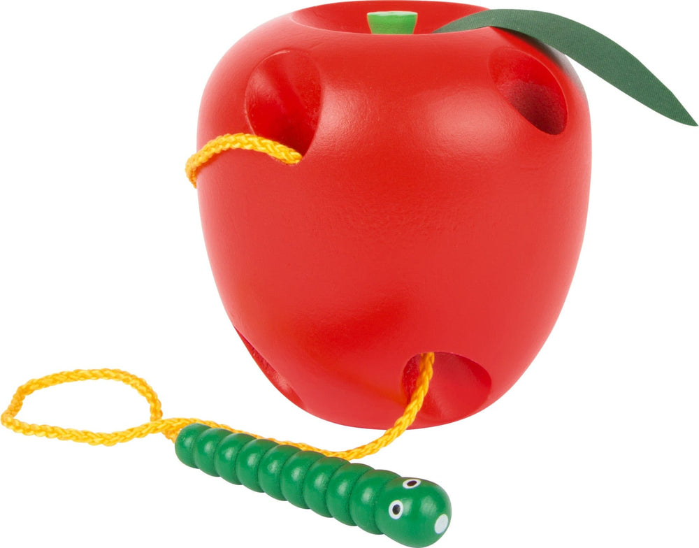 Small Foot Toys > Games > Threading Game Small Foot Apple + Worm Threading Toy