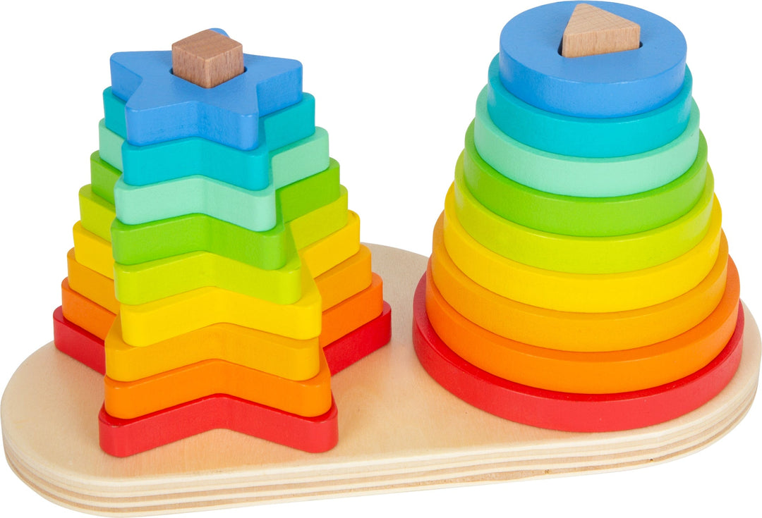 Small Foot Toys > Sorting & Stacking Toys > Wooden Stacker Small Foot Rainbow Shape Fitting Stacker