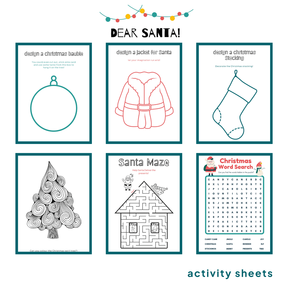 Smallkind Activity Box 'Dear Santa' - Letter to Santa Activity Kit