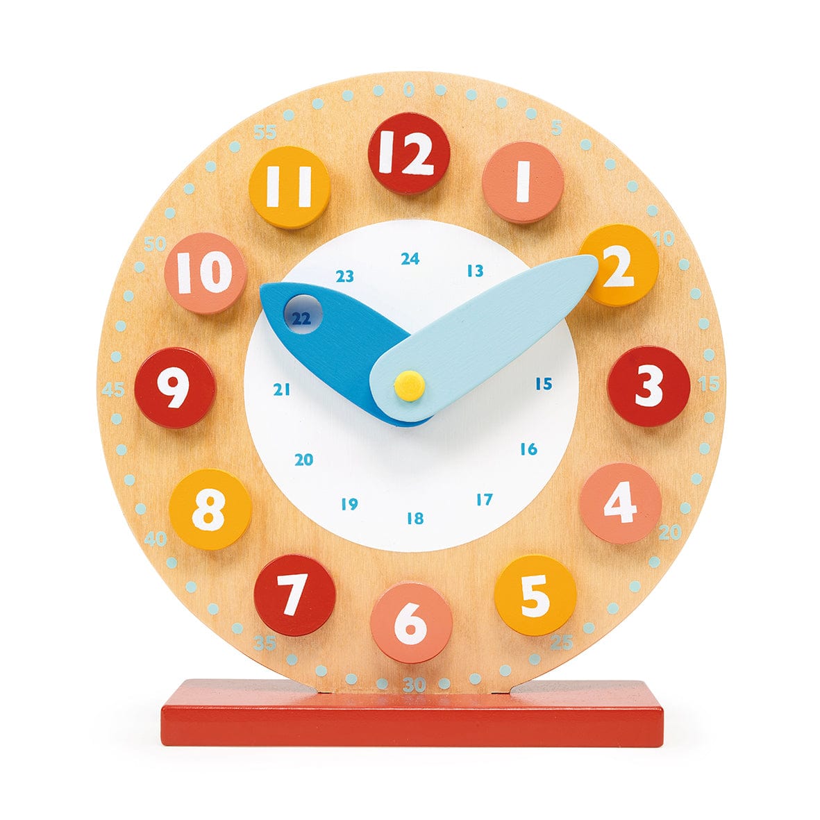 Smallkind Mentari Wooden Toy Teaching Clock