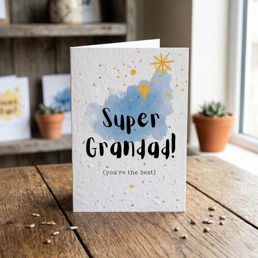 Super Grandad Plantable Father's Day Card