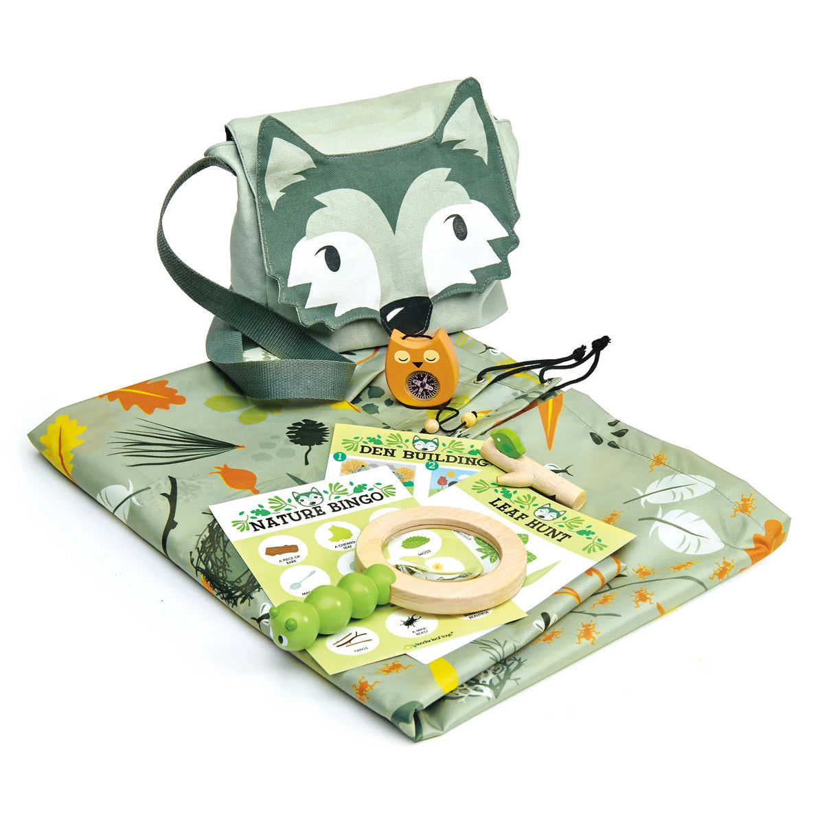 Tender Leaf Forest Trail Kit, the ultimate adventure toy for curious children! An explorer toy designed to encourage nature trails, den building and more. 