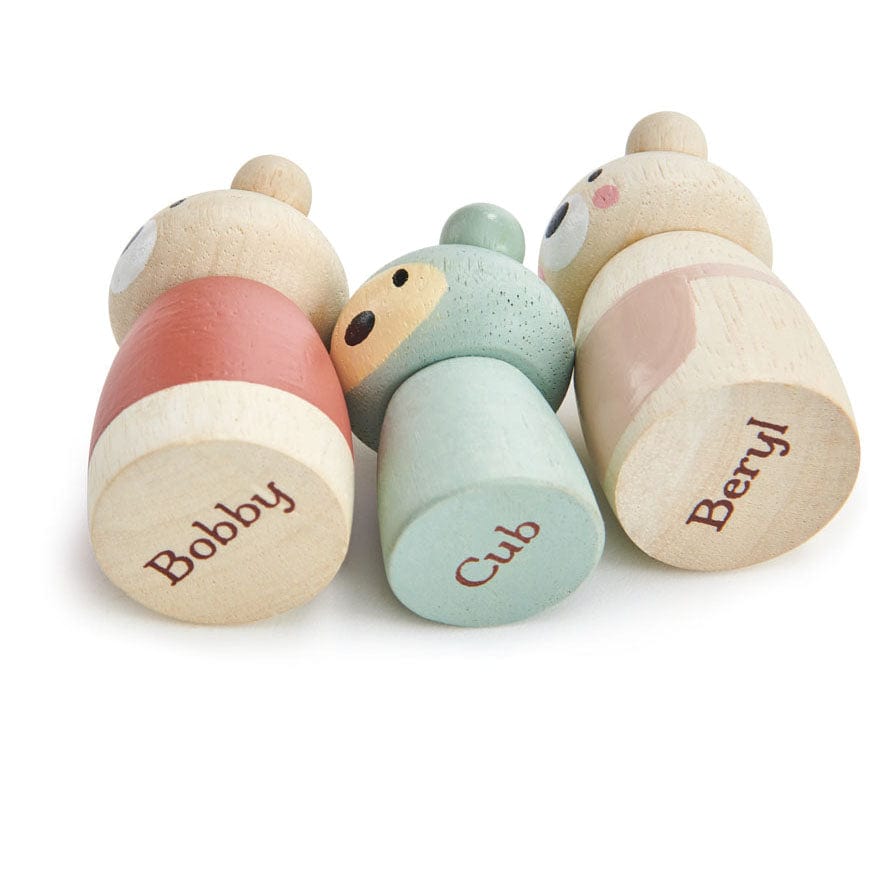 Tender Leaf Peg Doll Set Tender Leaf Bear Tales Wooden Animals