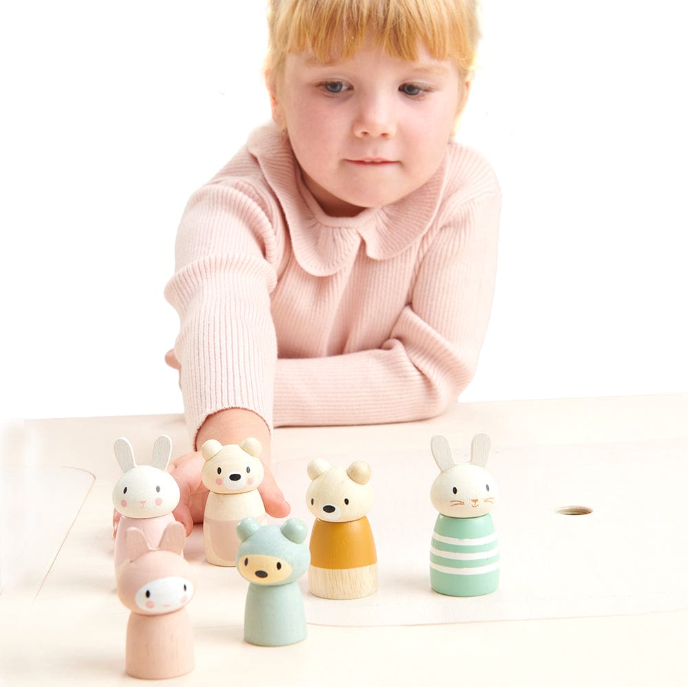 Tender Leaf Peg Doll Set Tender Leaf Bunny Tales Wooden Animals