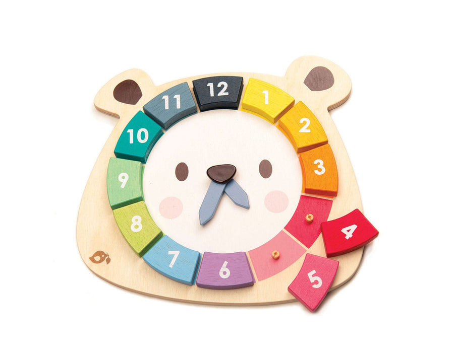 Tender Leaf Wooden Puzzle Tender Leaf Bear Colours Clock