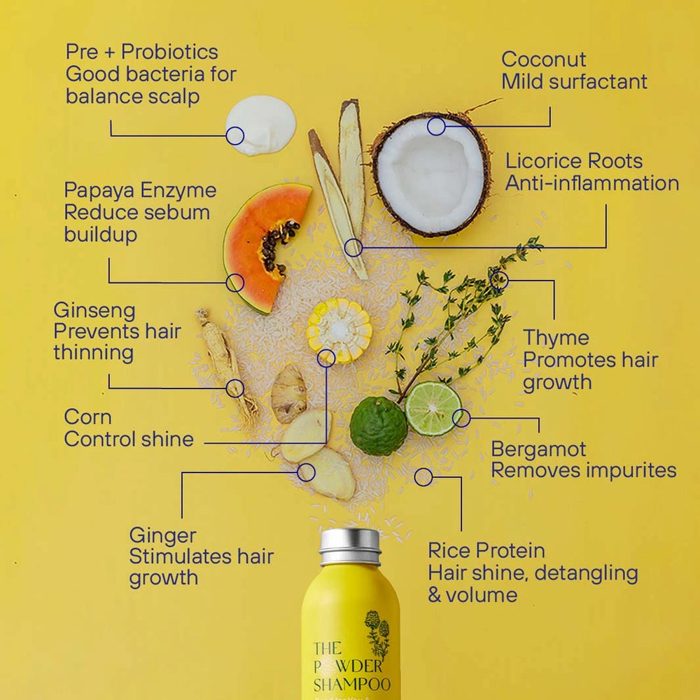 ingredients diamgram for the powder shampoo thyme and bergamot invigorating and stimulating shampoo for thinning and ageing hair