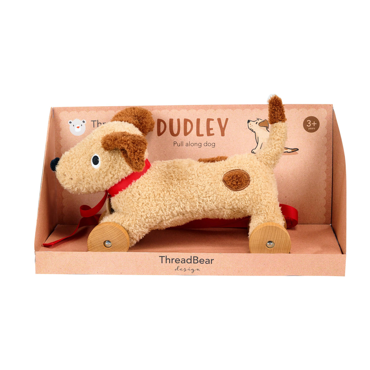ThreadBear Knitted Doll ThreadBear Dudley Pull Along Dog
