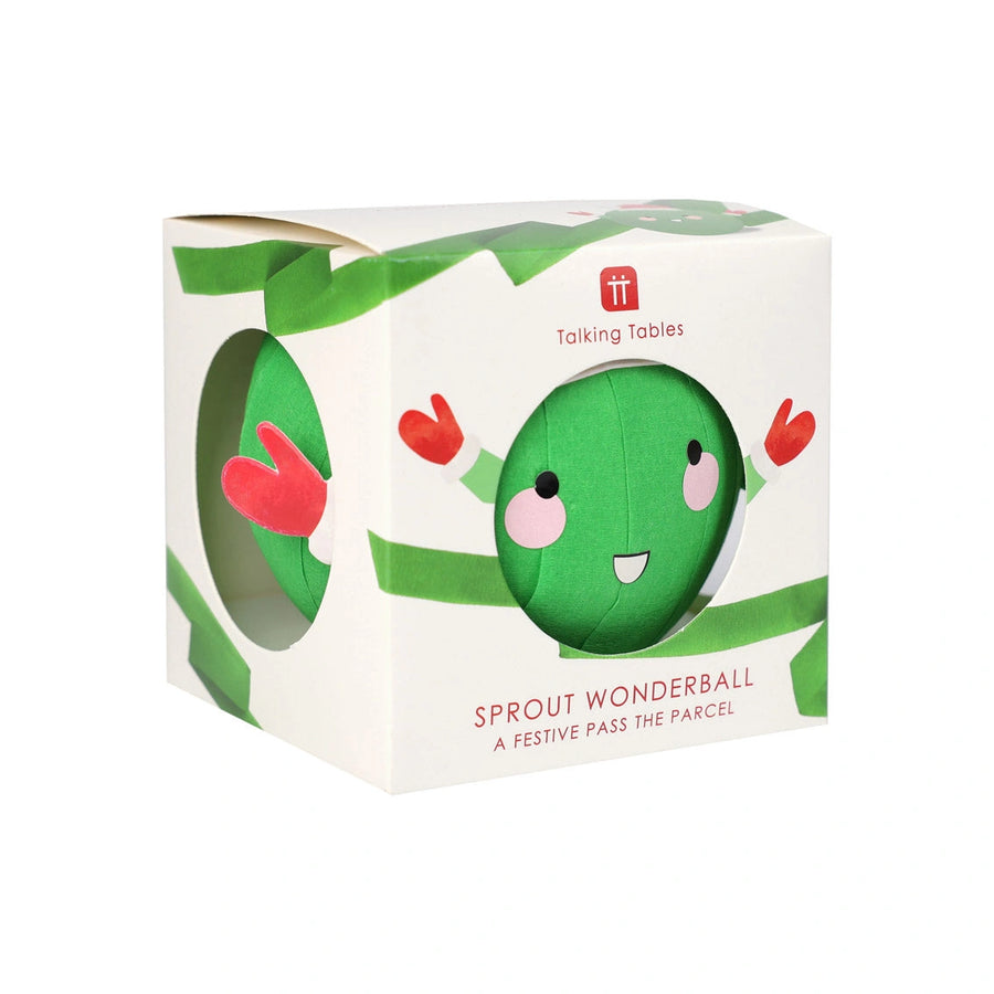 Green Sprout Wonderball packaging with a smiling face on a white background