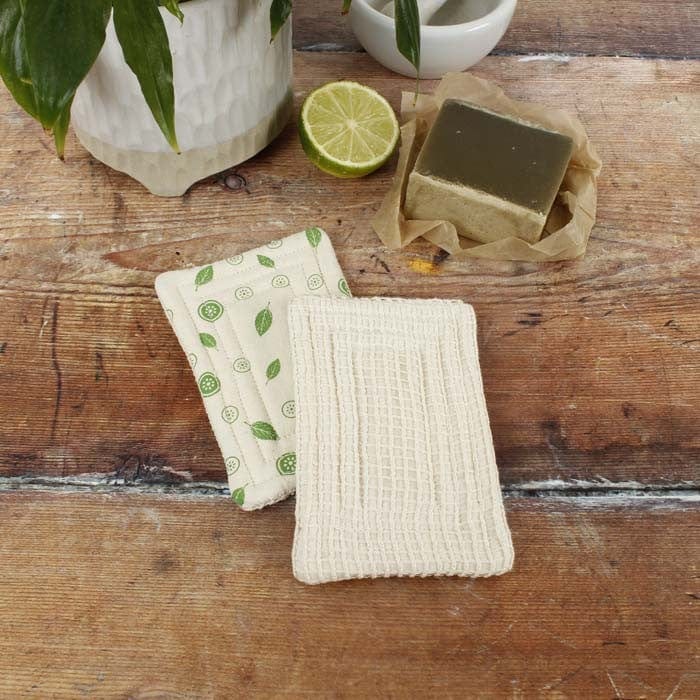 A Slice Of Green Unpaper Towels Organic Cotton Scrub Pad Unsponge - Pack of 2