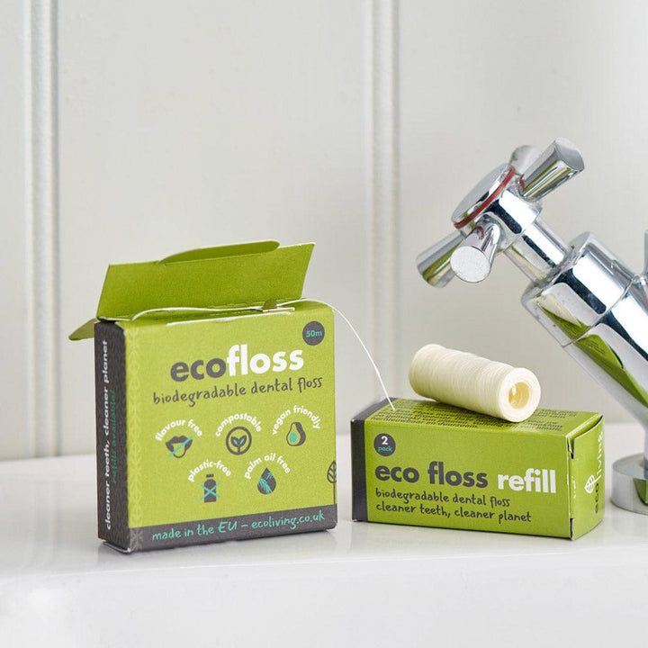 Eco Living Dental Floss Single Pack with Dispenser Eco Dental Floss