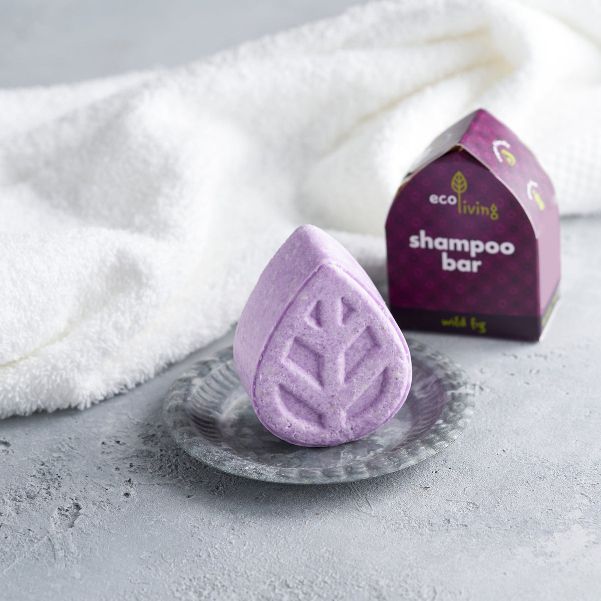 eco living wild fig solid shampoo bar