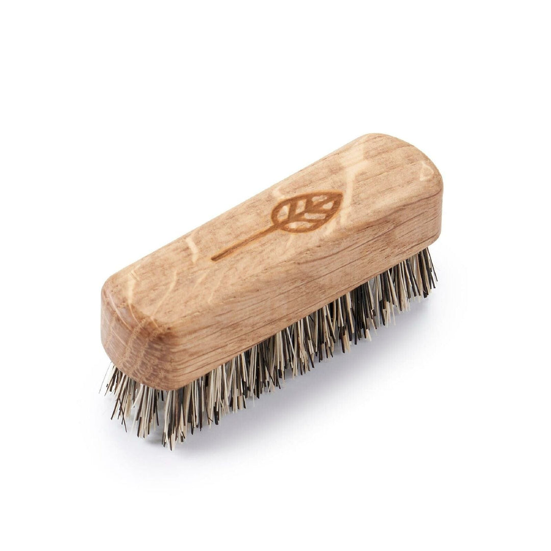 wooden beard brish with natural bristles