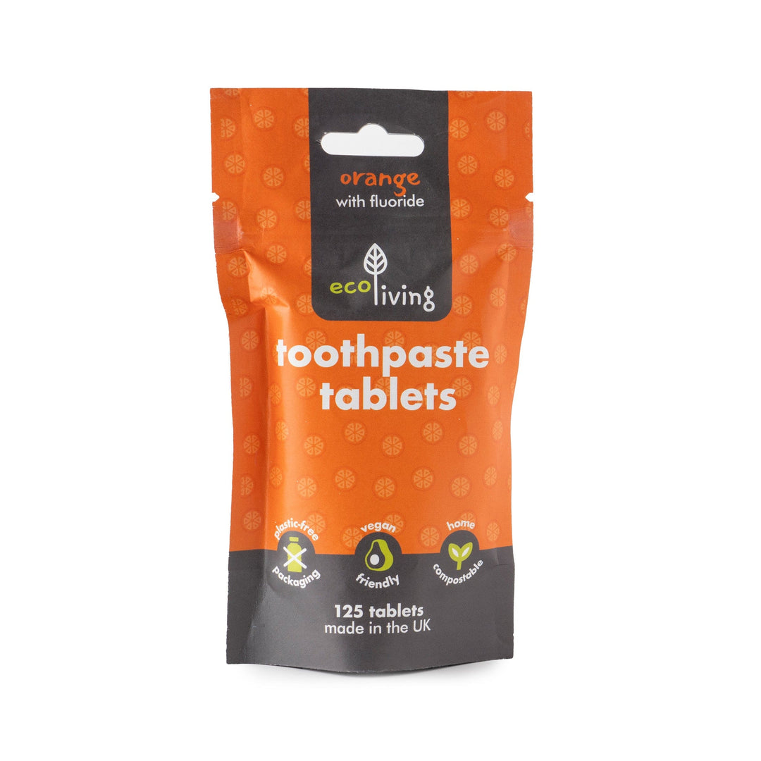 Eco Living Toothpaste Orange Toothpaste Tablets - With Fluoride
